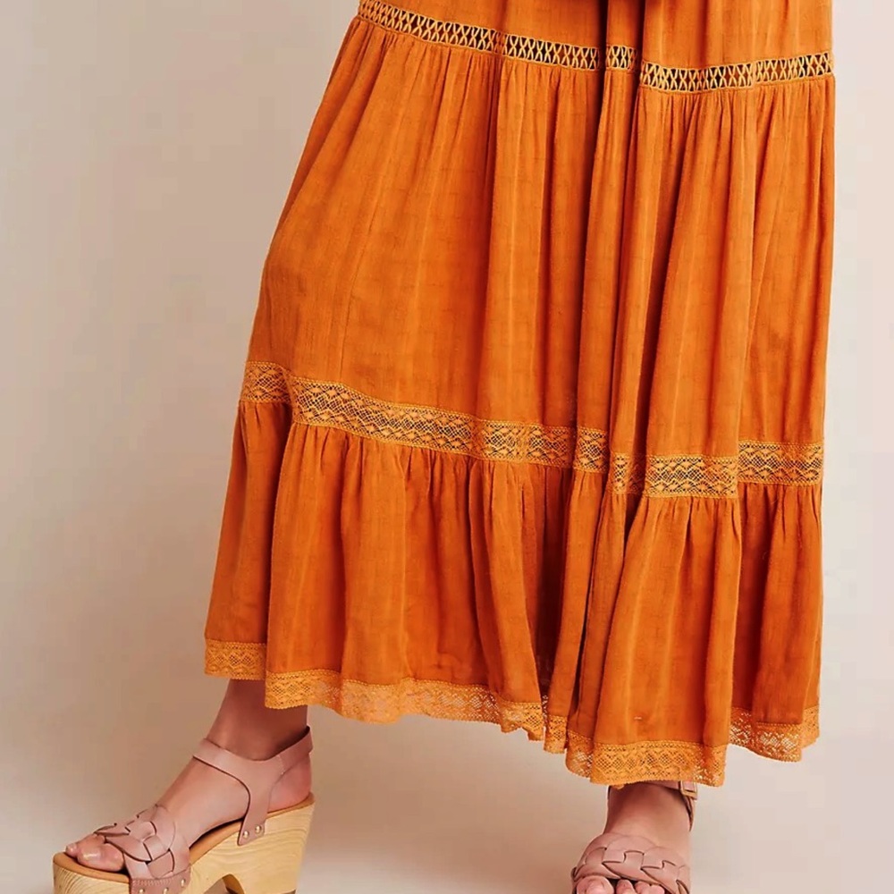 Anthropologie Sunshine Embroidered Maxi Dress - Picture 10 of 15